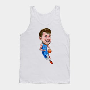 Luka Doncic Caricature Tank Top